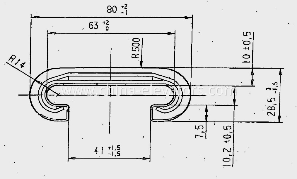 Rubber Handrail for Mitsubishi Escalators